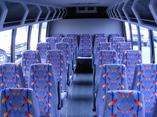 Goodyear 24 Passenger Mini Bus Interior