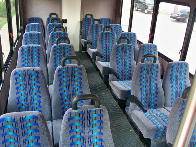 Goodyear 25 Passenger Mini Bus Interior