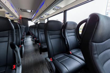 Goodyear 45 Passenger Mini Coach Interior
