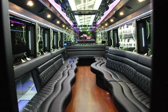 Gilbert 25 Passenger Limo bus Interior